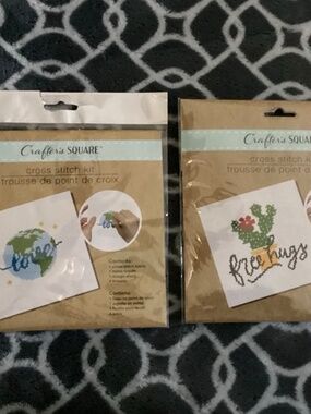 Crafter’s Square Cross Stitch Kits Bundle NEW